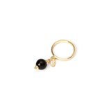 Ring with pendant Tribeca - Nero - Sodini Bijoux