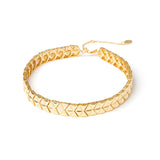 Choker with a band and geometric pattern Eva - Gold - Sodini Bijoux