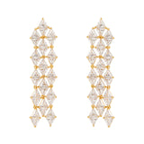 Long earrings Eva - Gold - Sodini Bijoux