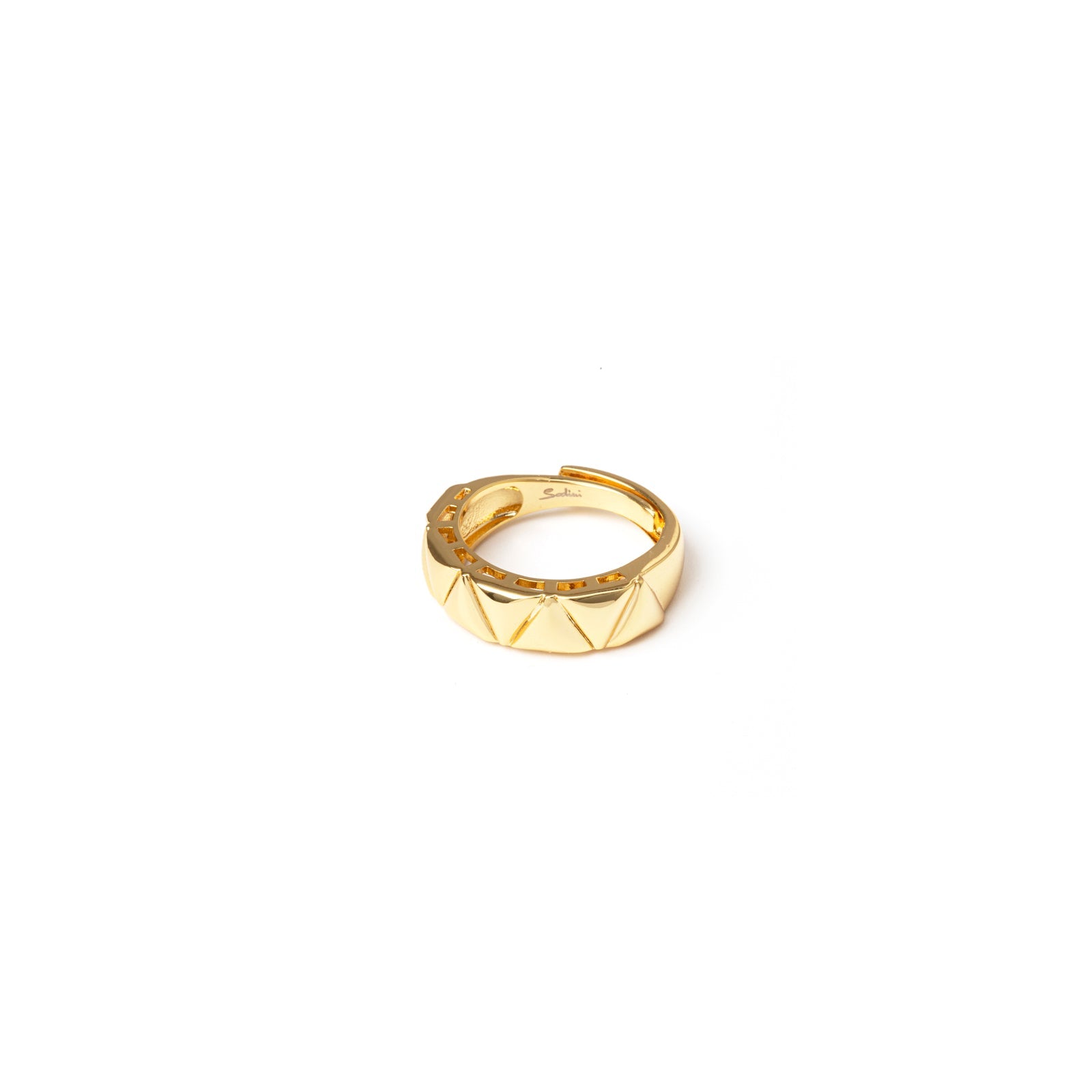 Anello con triangolini aurei Eva - Oro - Sodini Bijoux