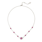 Choker with buttons and little sphere Praline - Fucsia - Sodini Bijoux