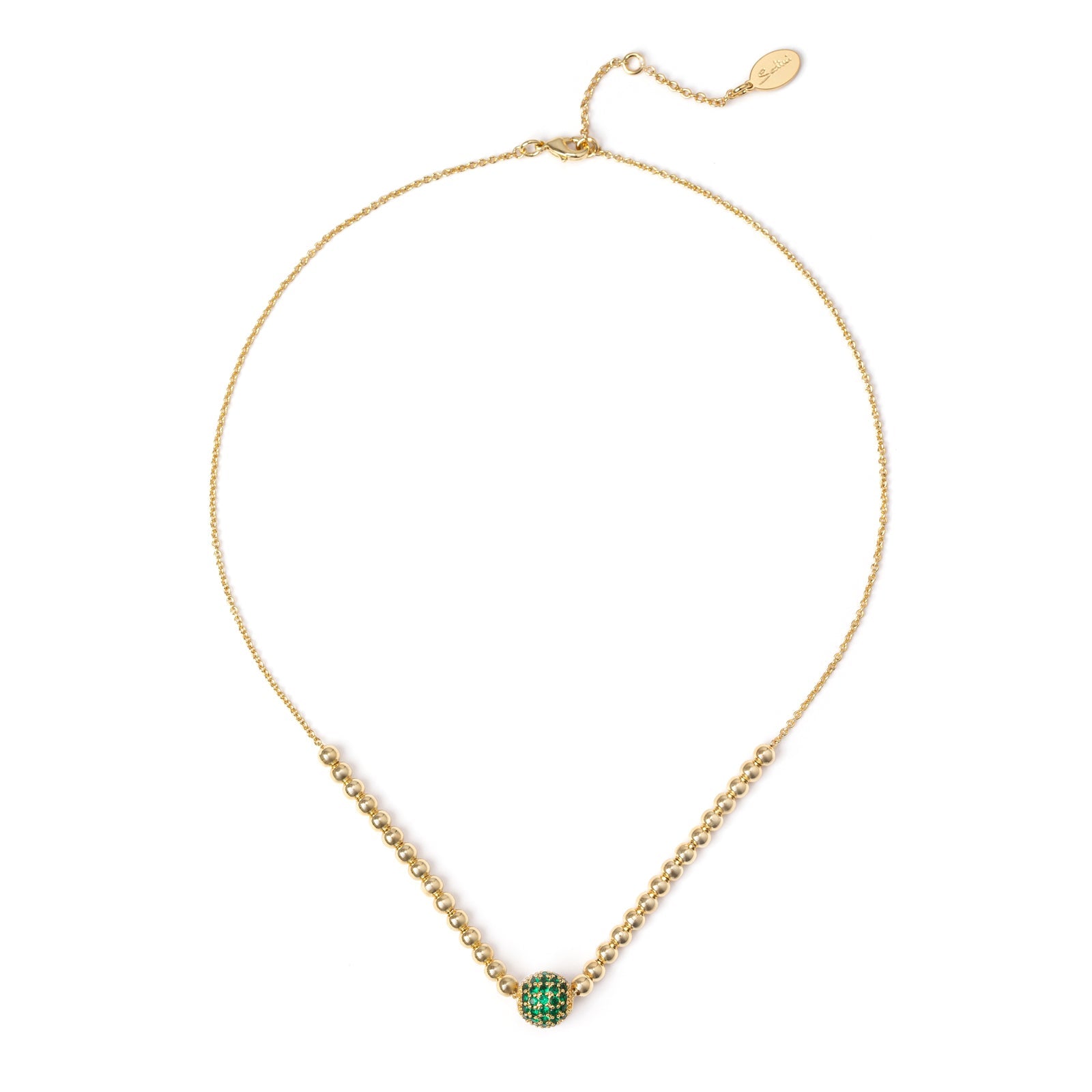 Girocollo boule e sferetta Praline - Verde - Sodini Bijoux