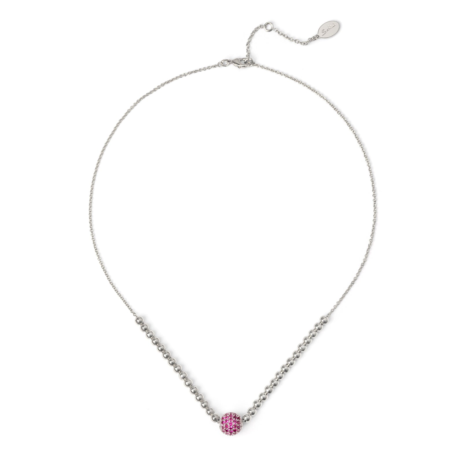 Girocollo boule e sferetta Praline - Fucsia - Sodini Bijoux