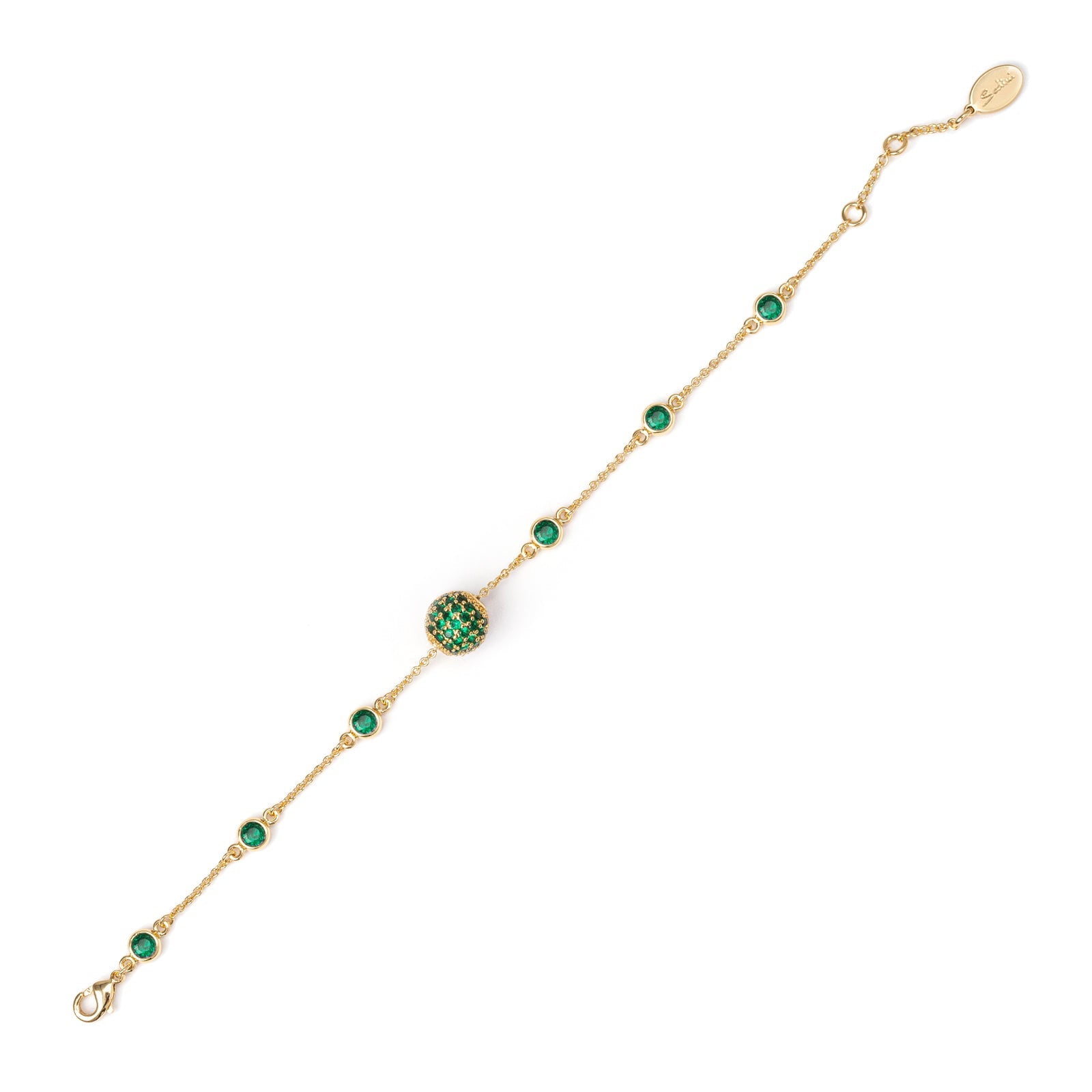 Bracciale bottoncini e sferetta Praline - Verde - Sodini Bijoux