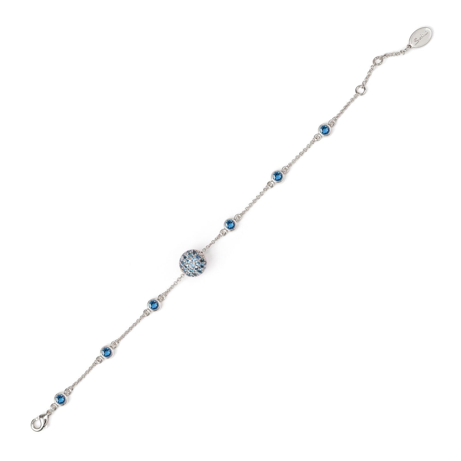 Bracciale bottoncini e sferetta Praline - Blu - Sodini Bijoux