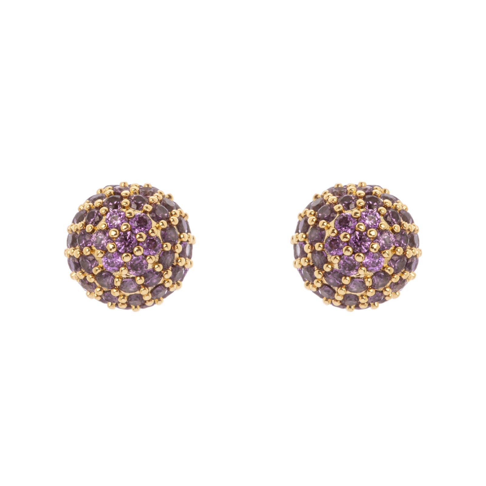 Orecchini a sfera Praline - Viola - Sodini Bijoux