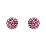 Little sphere earrings Praline - Fucsia - Sodini Bijoux