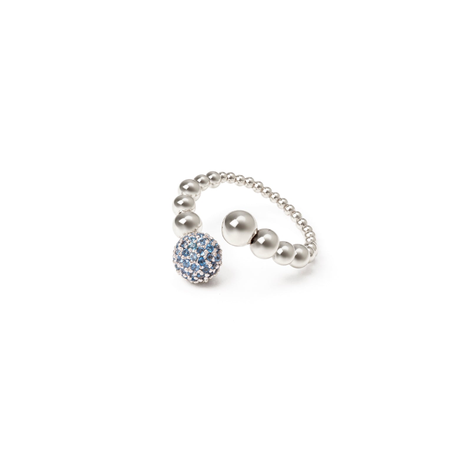 Anello boule e sfera Praline - Blu - Sodini Bijoux