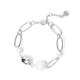 Bracciale catena e perle Leila - Argento - Sodini Bijoux