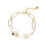 Bracciale catena e perle Leila - Oro - Sodini Bijoux