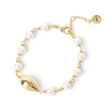 Bracciale con perla ovale Leila - Oro - Sodini Bijoux