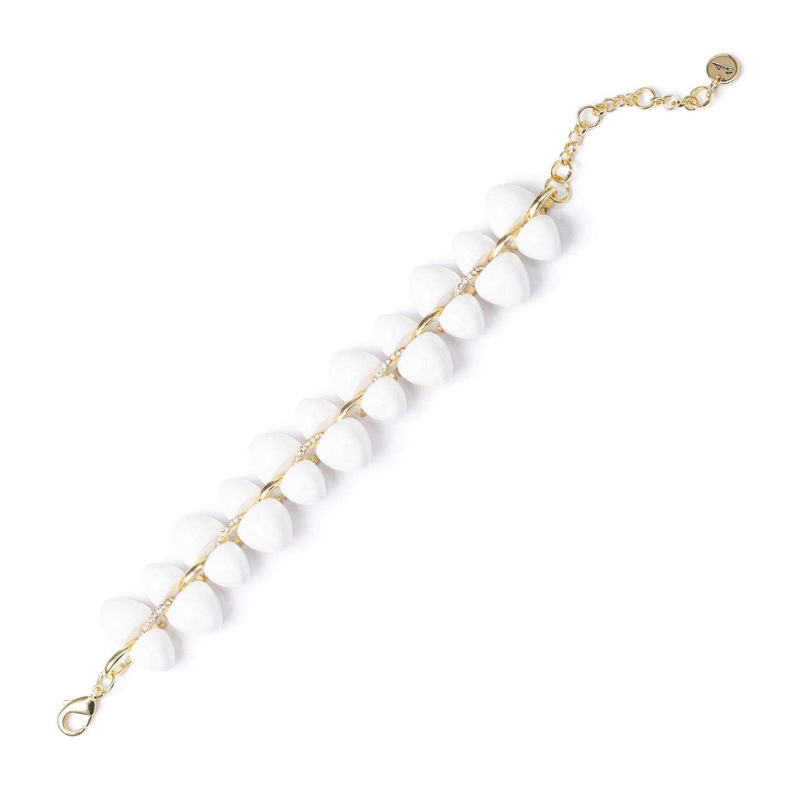 Bracciale con gemme Cocoon - Bianco - Sodini Bijoux