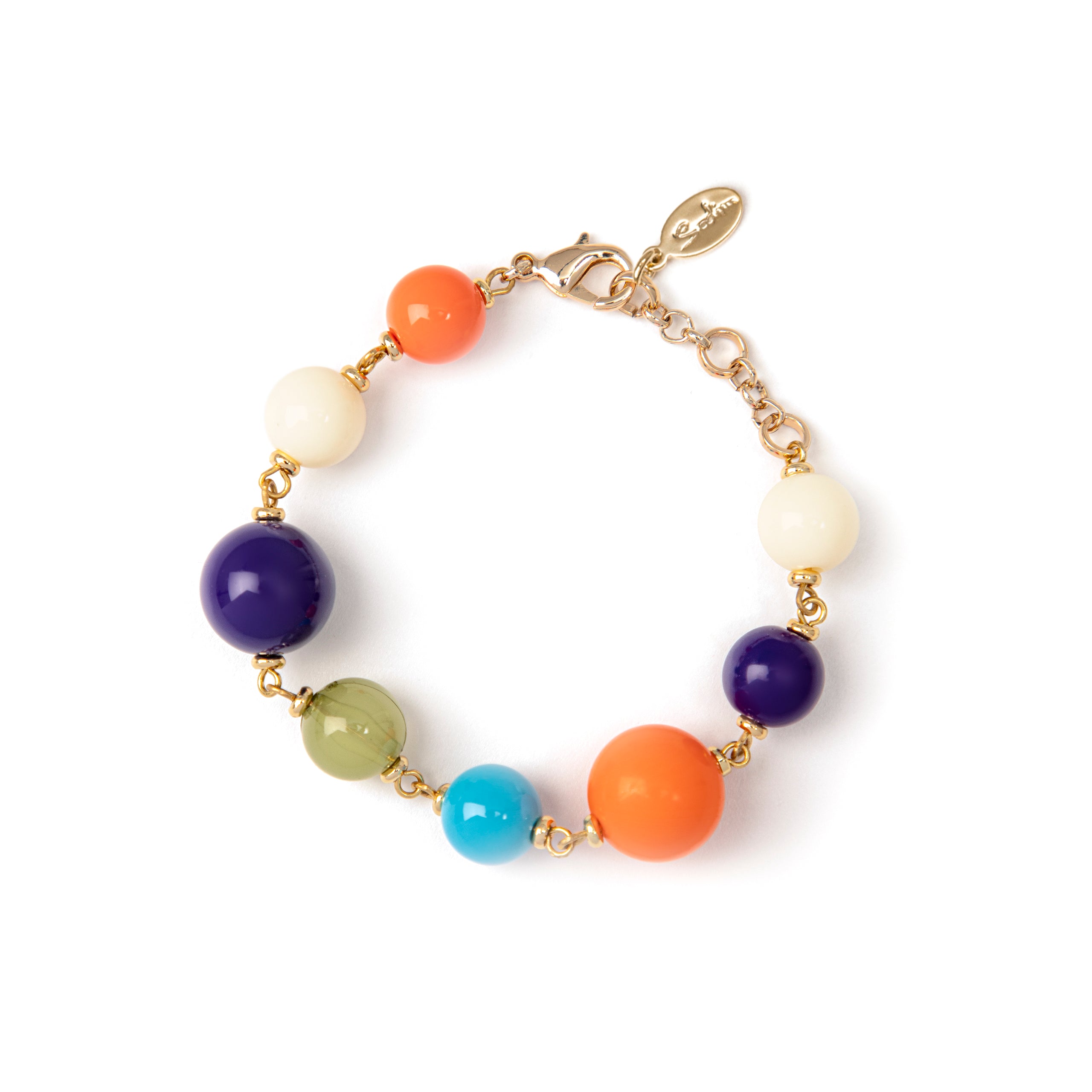 Bracciale di boule variegate Bloom - Multicolor - Sodini Bijoux