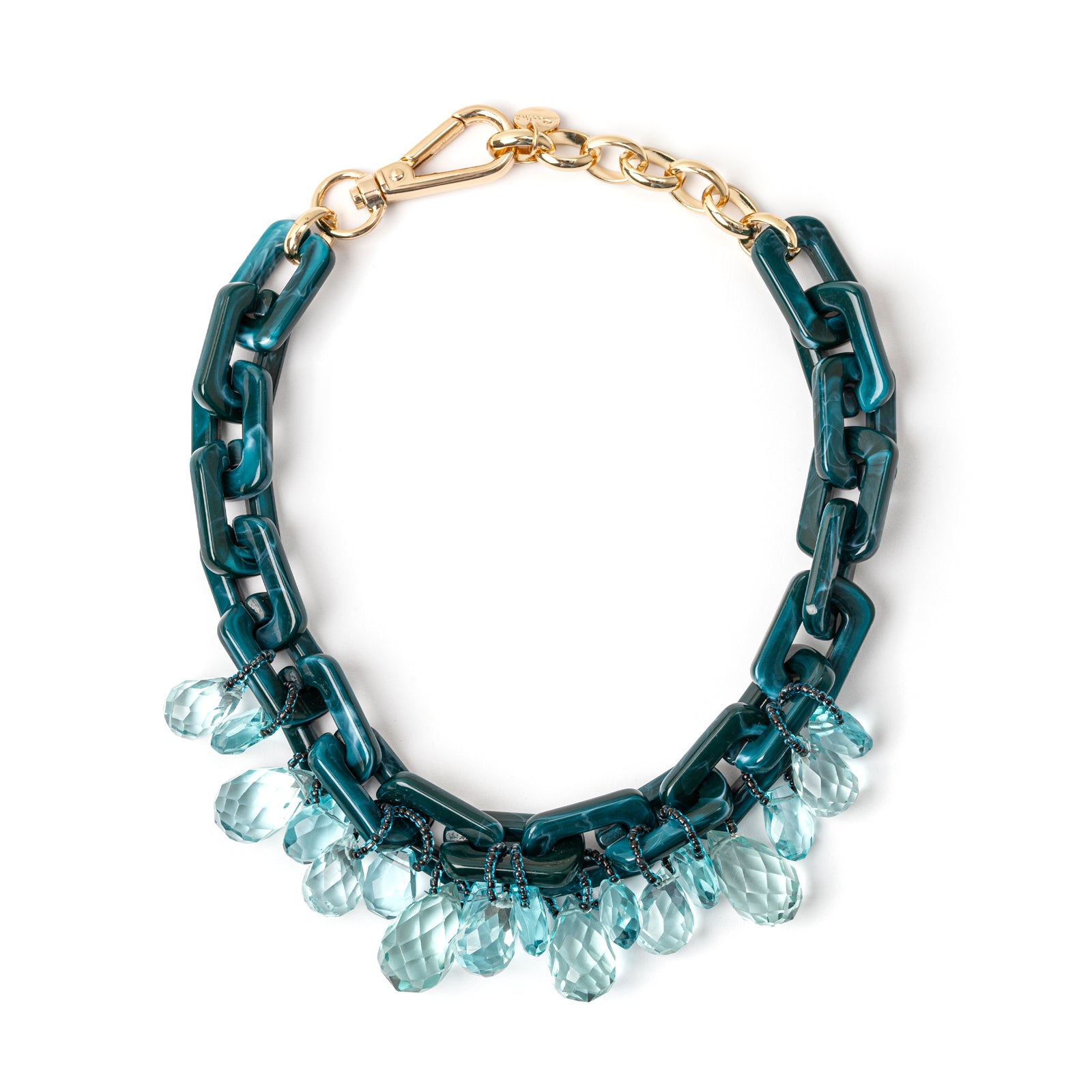 Jane Necklace with Pearls Jane - Turquoise - Sodini Bijoux