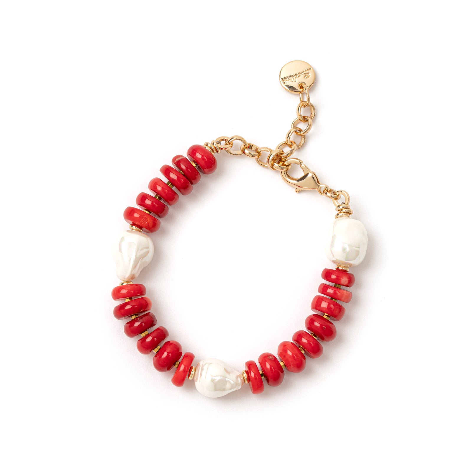 Bracciale Jane Corallo e Perle Giapponesi - Rosso - Sodini Bijoux