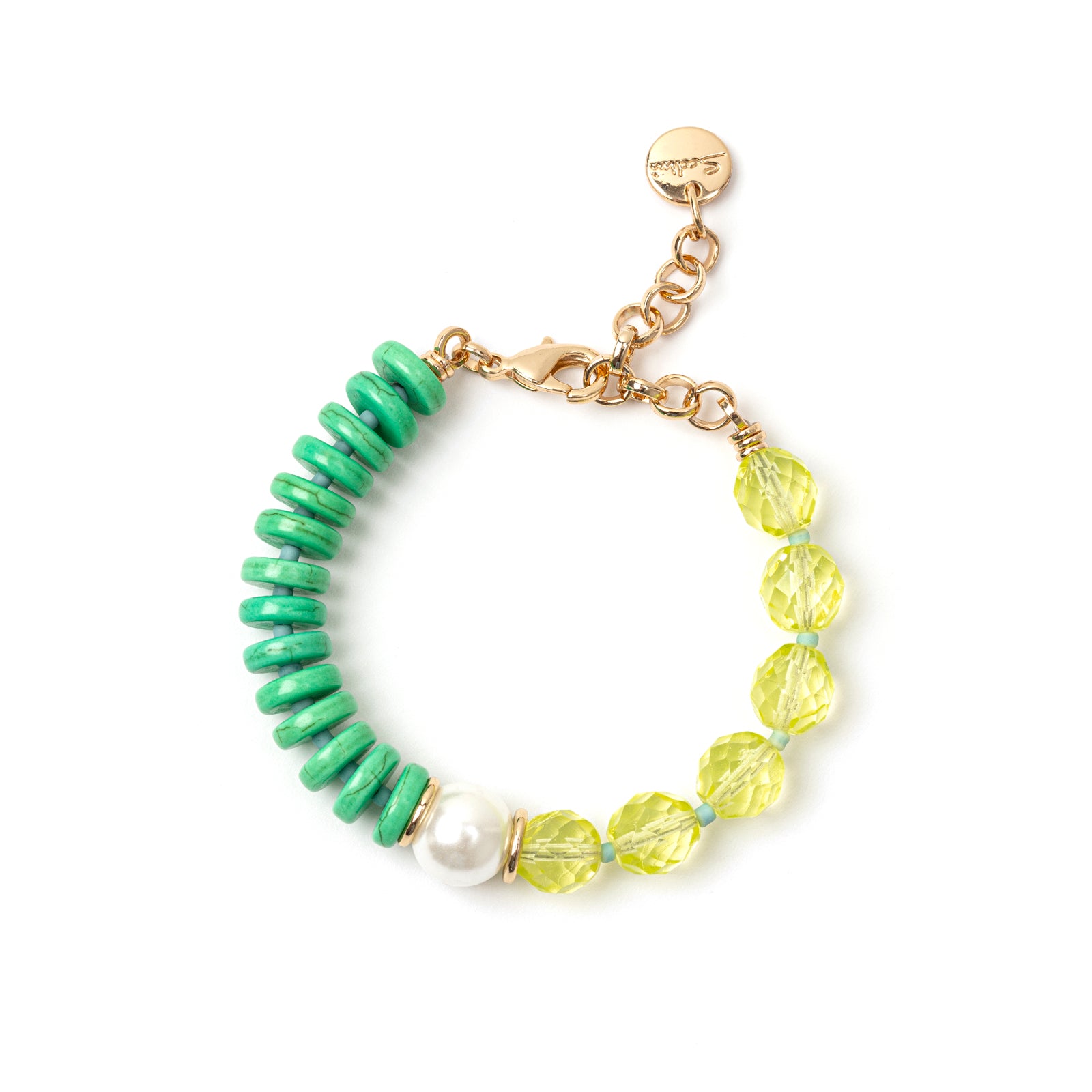 Bracciale Jane Bicolore Verde e Giallo - Verde - Sodini Bijoux