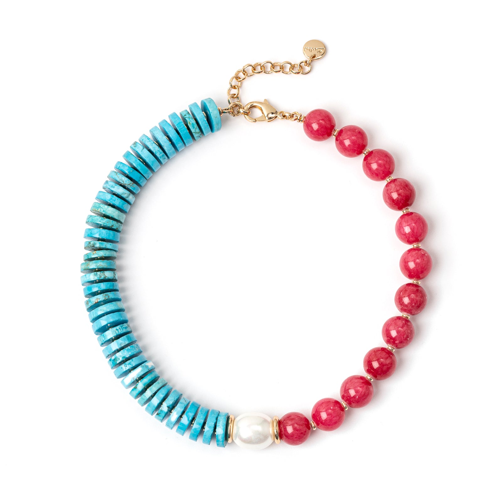 Jane Turquoise Necklace and Jane - Multicoloured - Sodini Bijoux