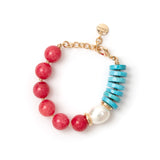 Jane Turquoise Bracelet and Jane - Multicoloured - Sodini Bijoux