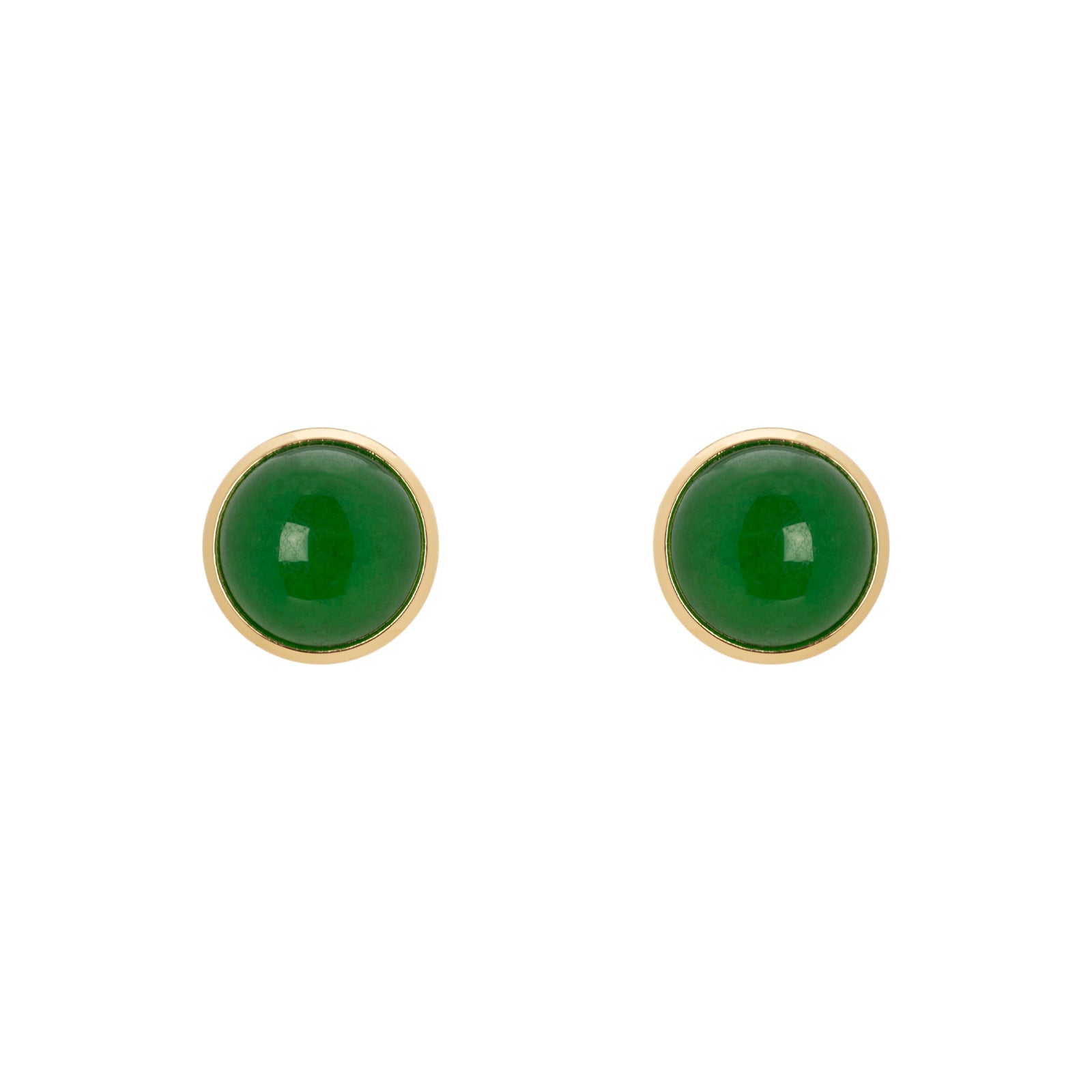 Earrings with cabochon Matilda - Green - Sodini Bijoux