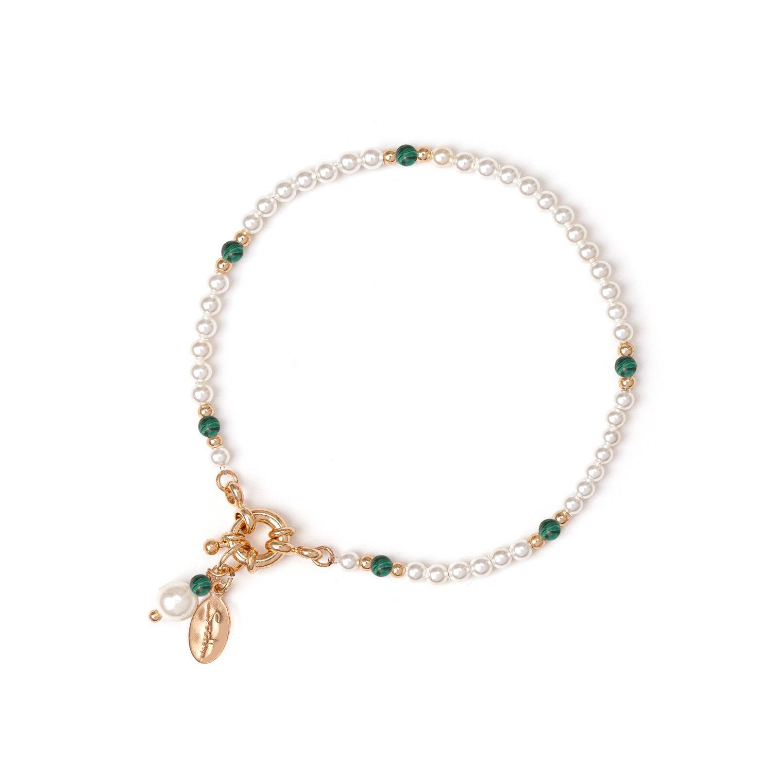 Bracciale perle e boule Bali - Verde - Sodini Bijoux