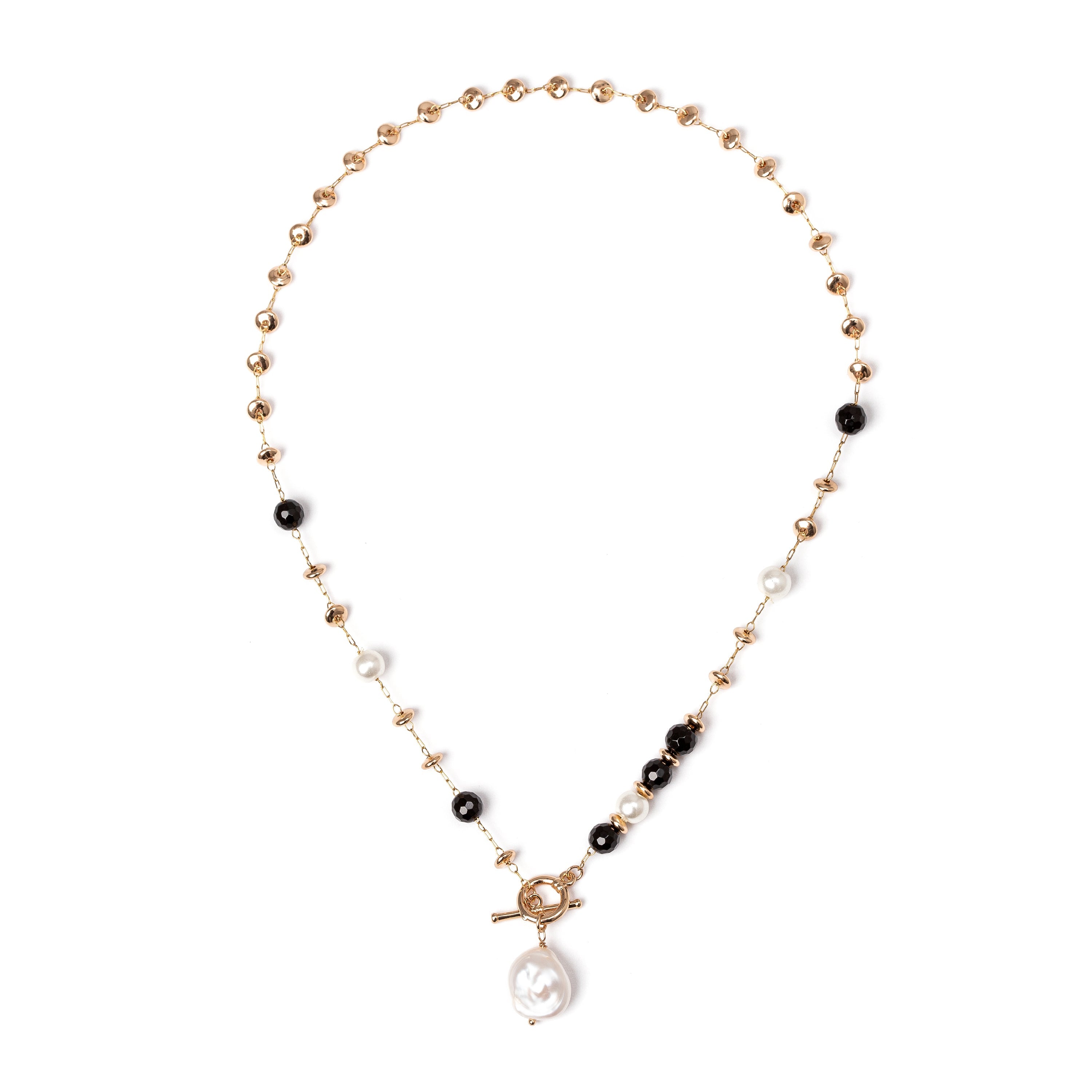 Collana con pendente Dualism - Nero - Sodini Bijoux