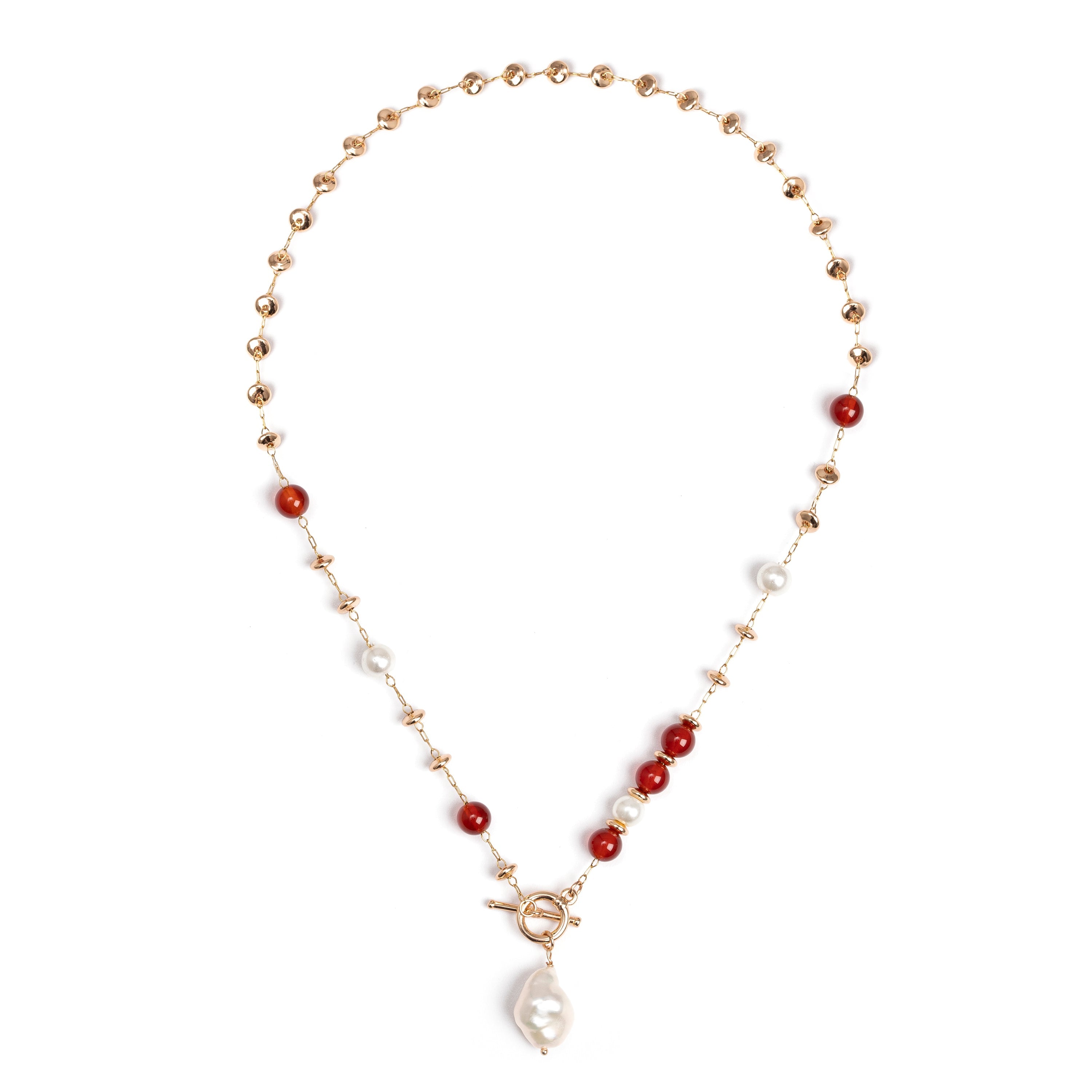 Collana con pendente Dualism - Rosso - Sodini Bijoux