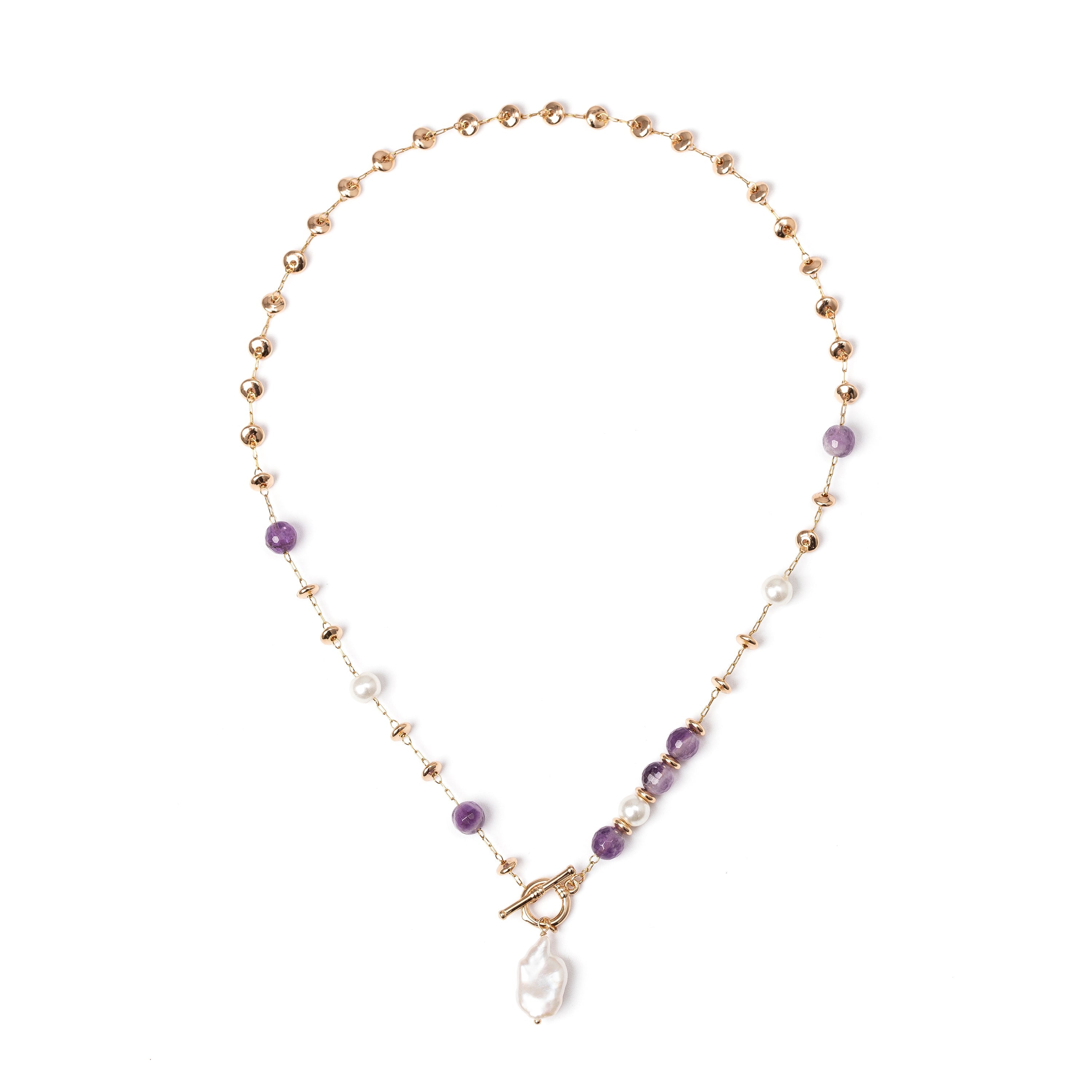 Collana con pendente Dualism - Viola - Sodini Bijoux