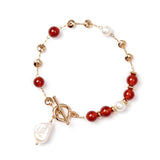 Bracciale con pendente Dualism - Rosso - Sodini Bijoux