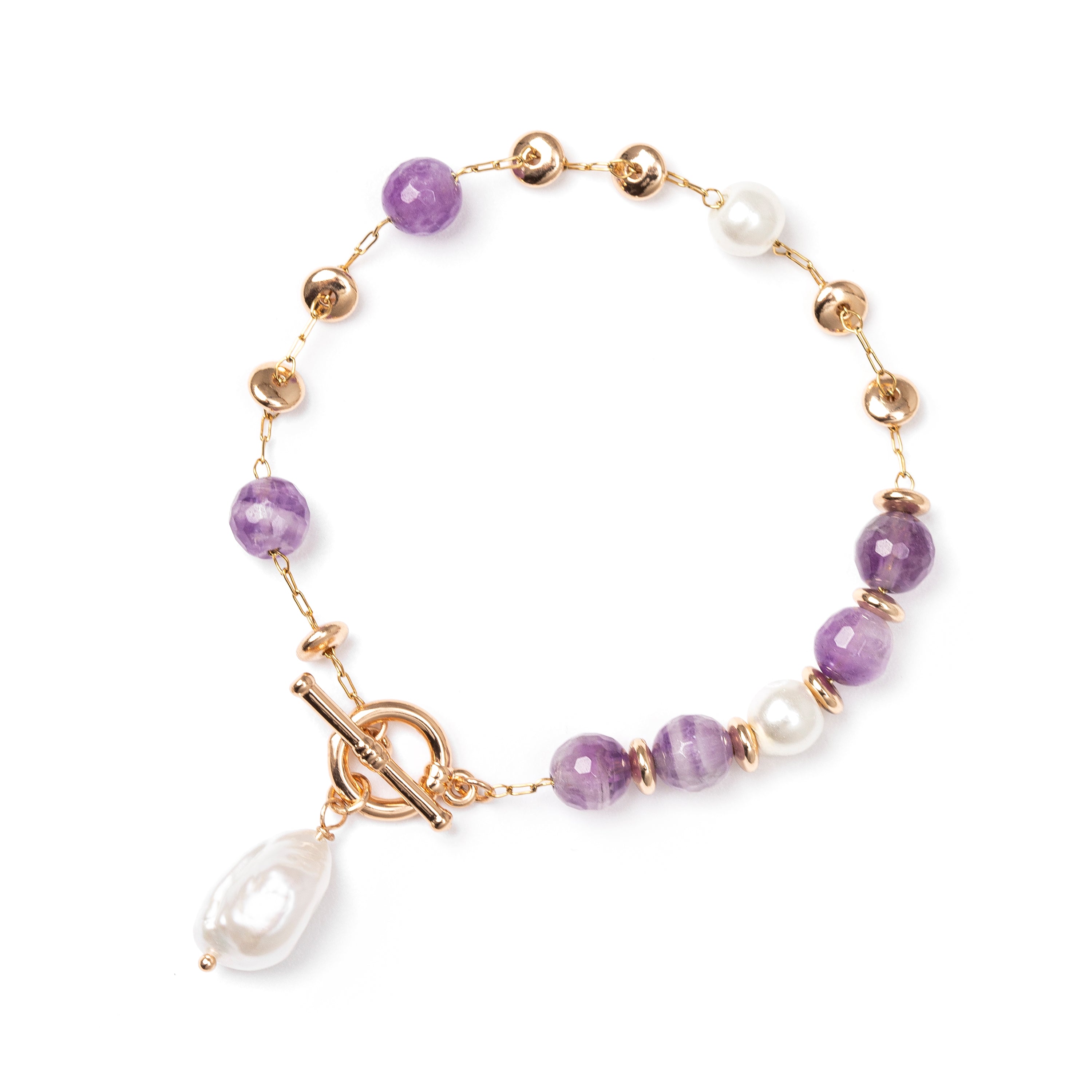 Bracciale con pendente Dualism - Viola - Sodini Bijoux