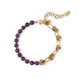 Bracciale a due sezioni Dualism - Viola - Sodini Bijoux