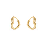 Small heart earrings Malibù - Gold - Sodini Bijoux