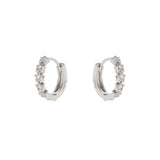 Small hoop and star earrings Malibù - Silver - Sodini Bijoux