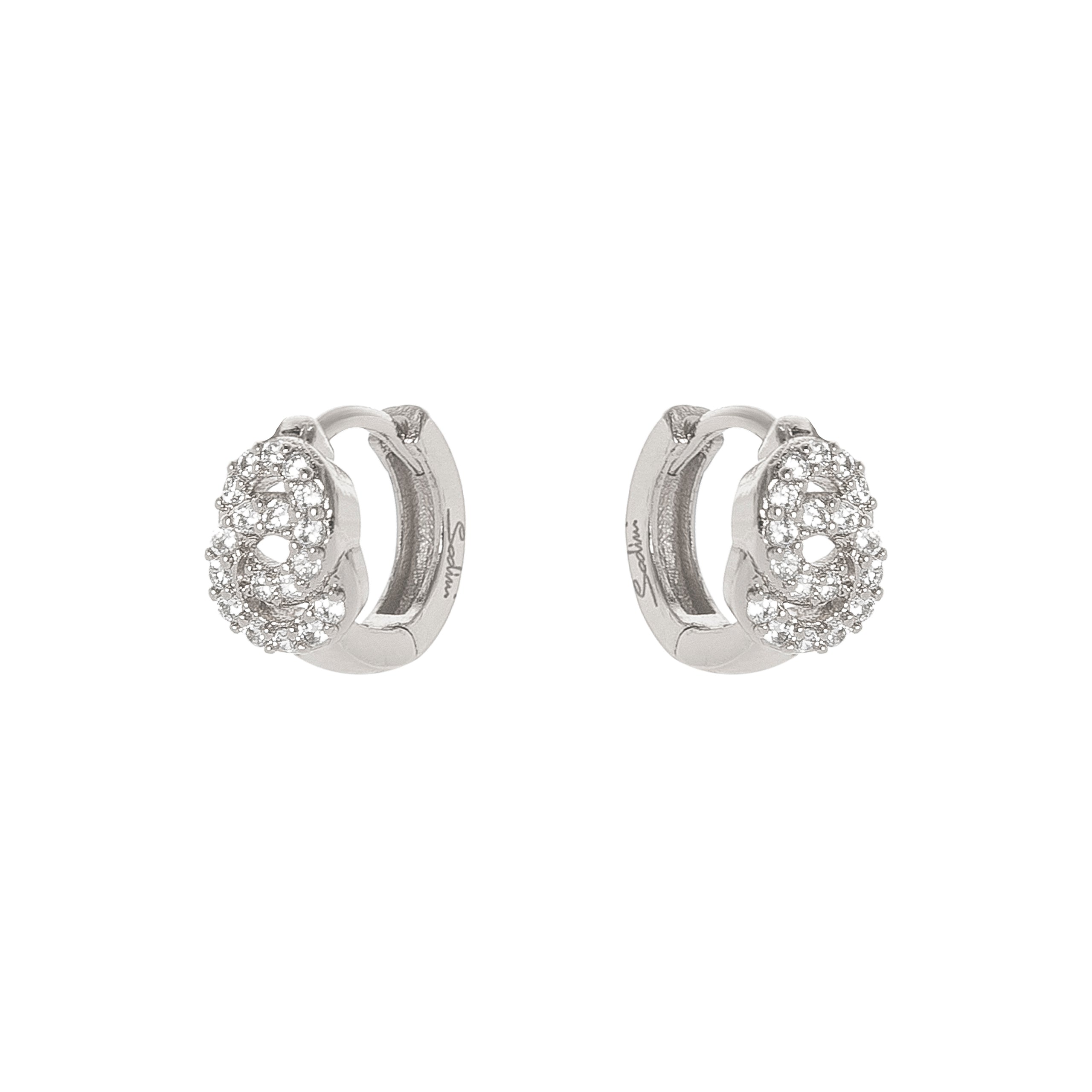 Hoop earrings and two rings Malibù - Silver - Sodini Bijoux