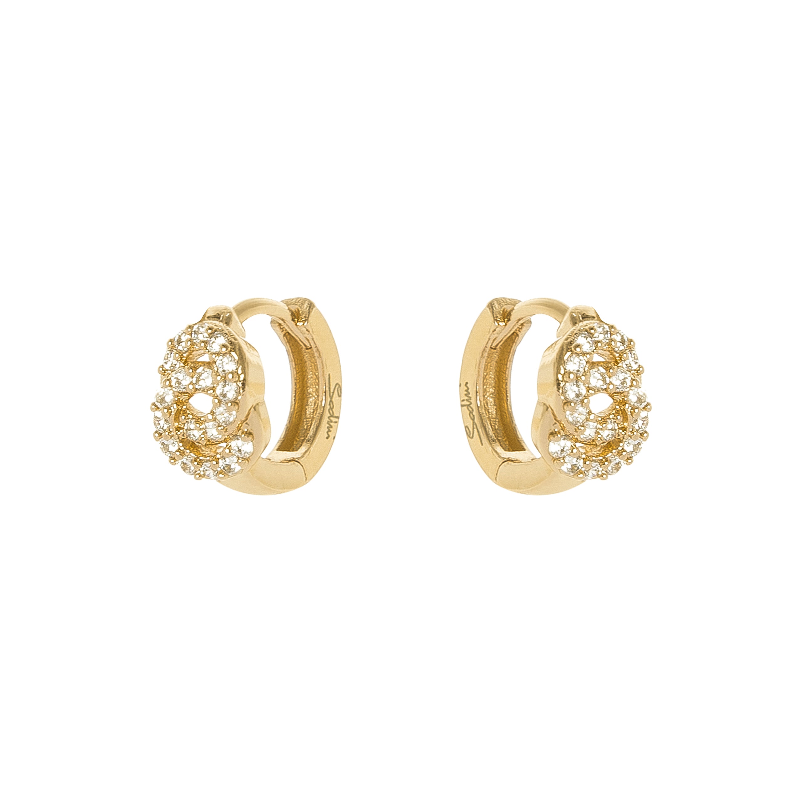 Hoop earrings and two rings Malibù - Gold - Sodini Bijoux