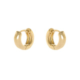 Semi round hoop earrings Malibù - Gold - Sodini Bijoux