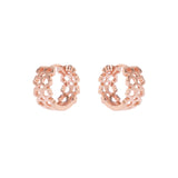 Star circle earrings Malibù - Pink gold - Sodini Bijoux