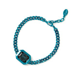 Bracciale groumette e cristallo Koons - Blu - Sodini Bijoux