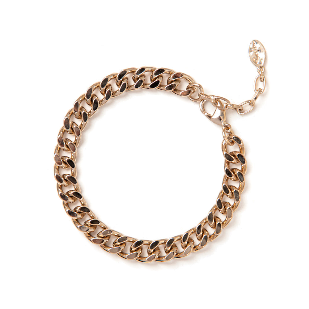 Bracciale groumette a maglia spessa Koons - Oro choco - Sodini Bijoux