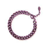 Bracciale groumette a maglia spessa Koons - Viola - Sodini Bijoux