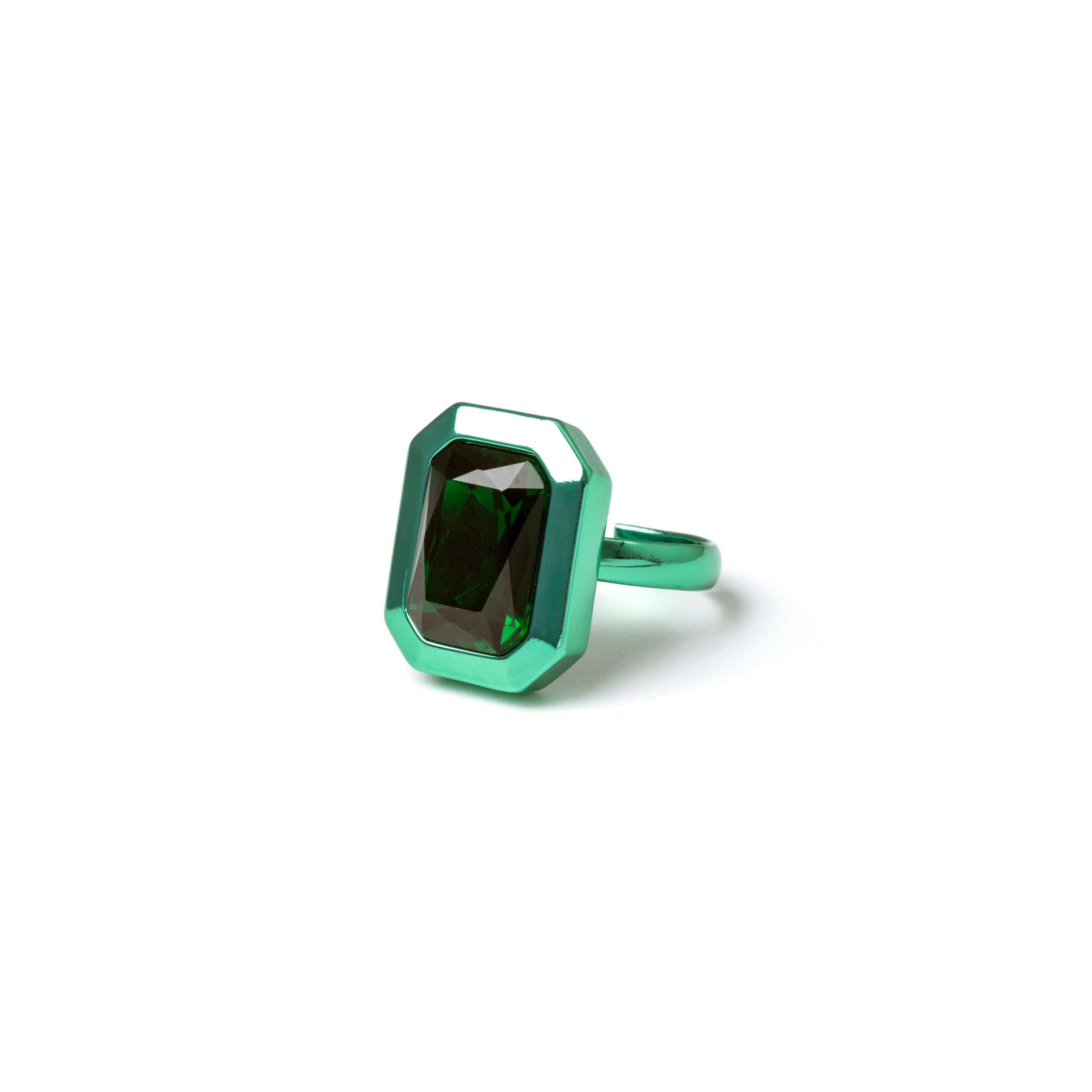 Anello con cristallo Koons - Verde - Sodini Bijoux