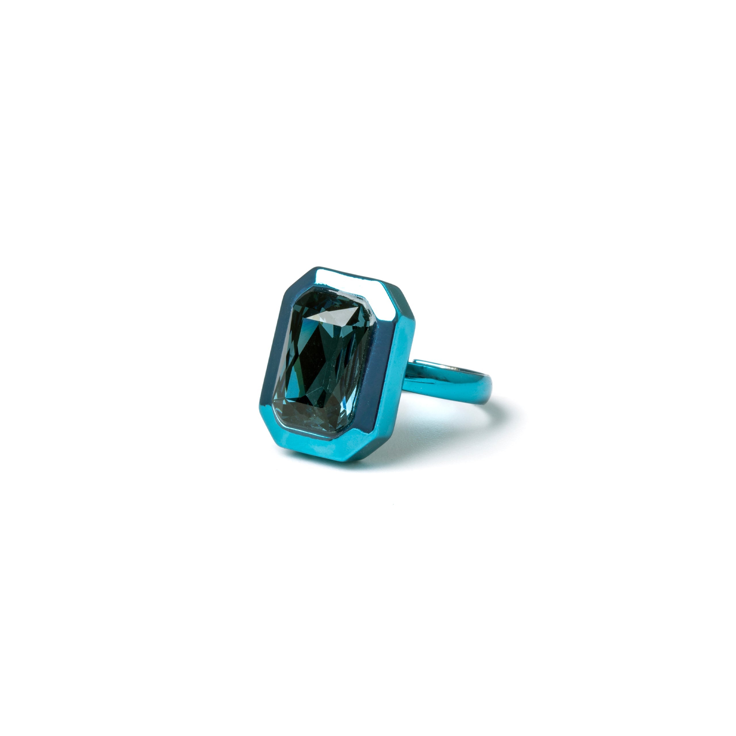 Anello con cristallo Koons - Blu - Sodini Bijoux