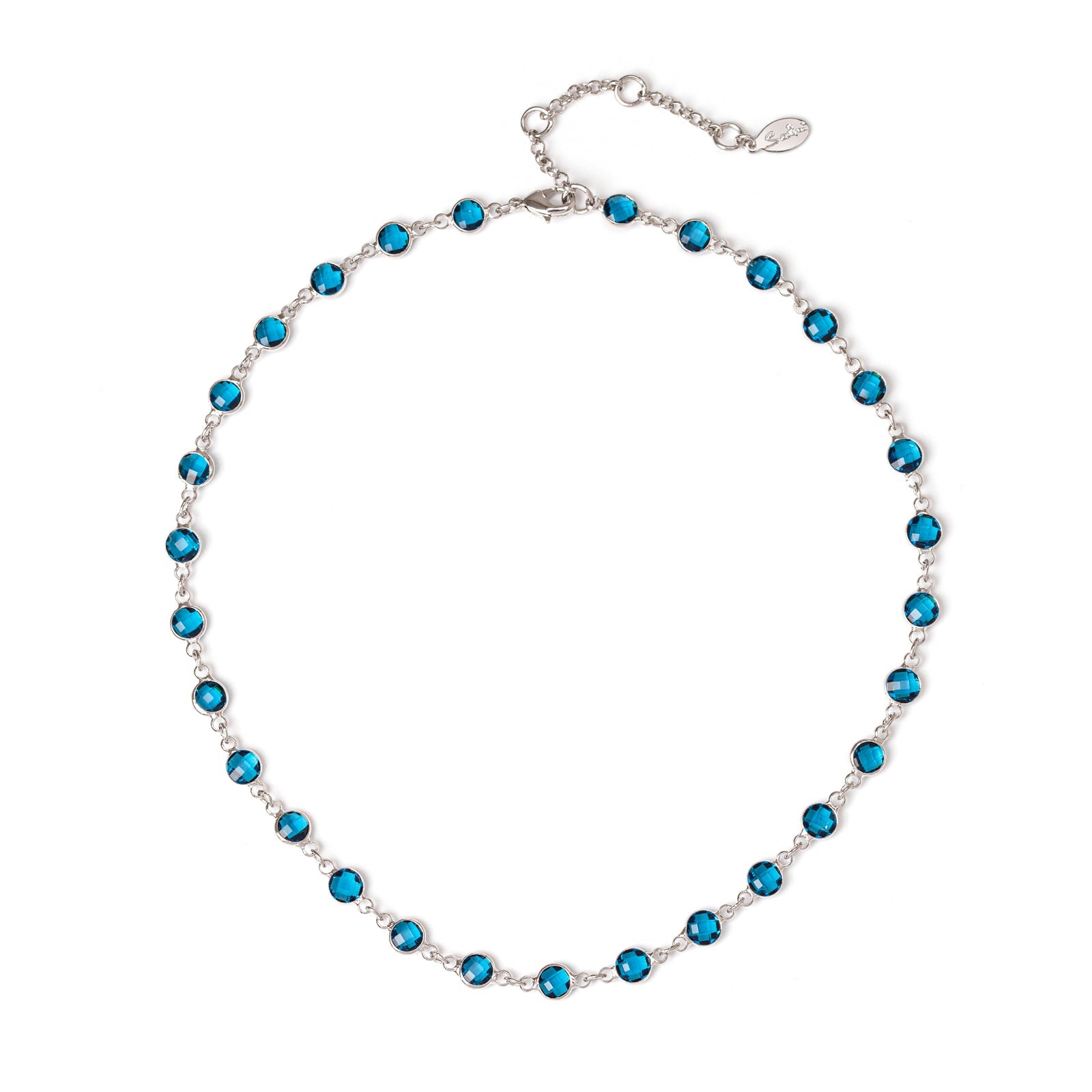 Girocollo con elementi a pasticca Nouvelle Vague - Blu - Sodini Bijoux