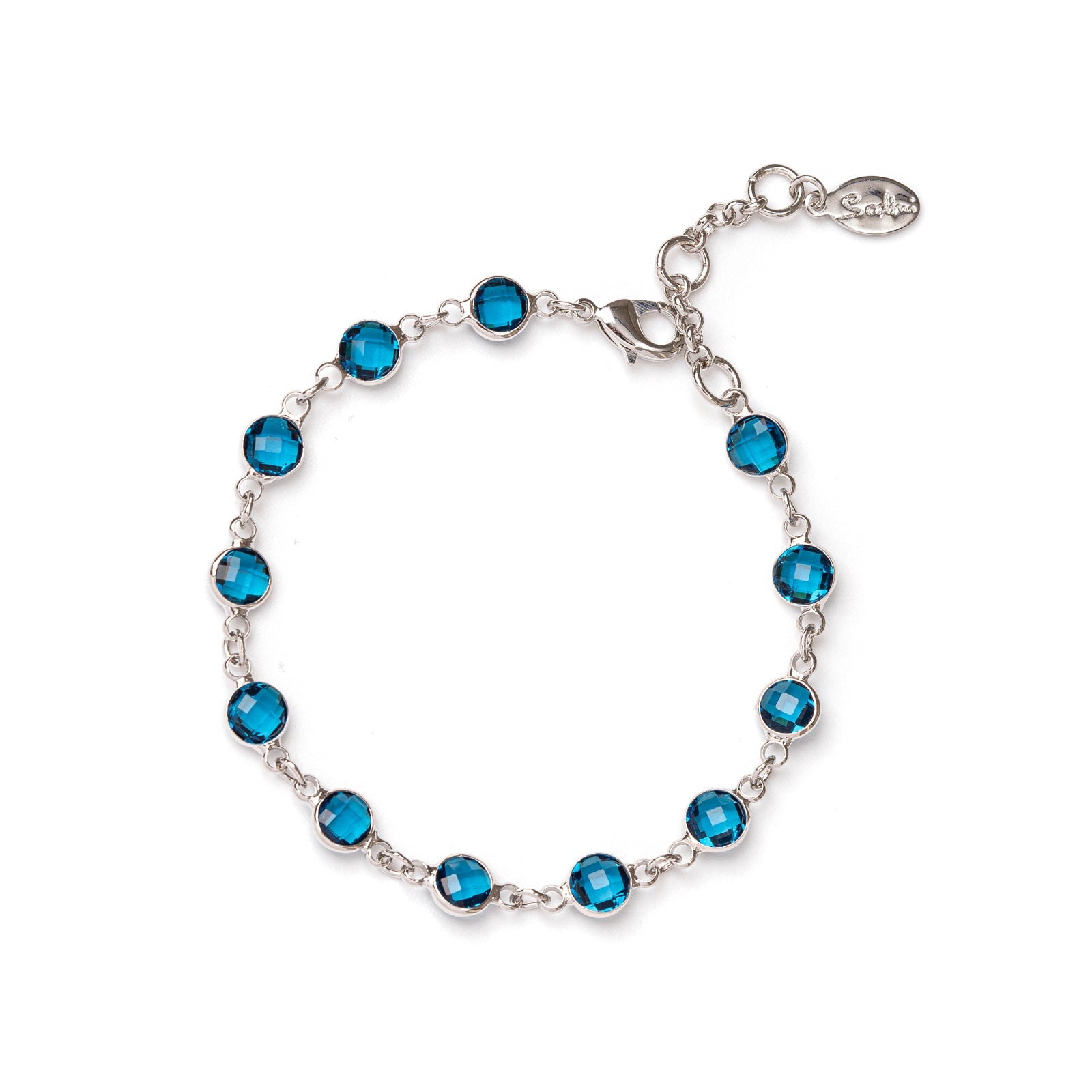 Bracciale con elementi incatenati Nouvelle Vague - Blu - Sodini Bijoux