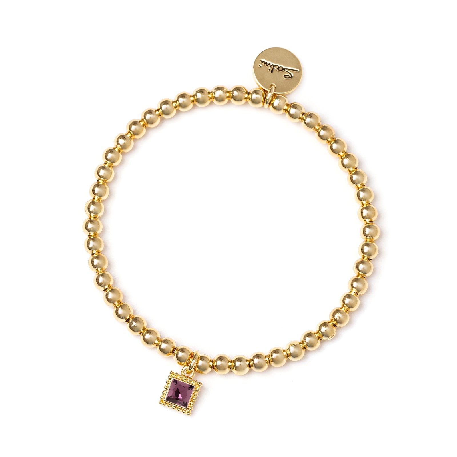 Bracciale elastico Lumieres - Viola - Sodini Bijoux