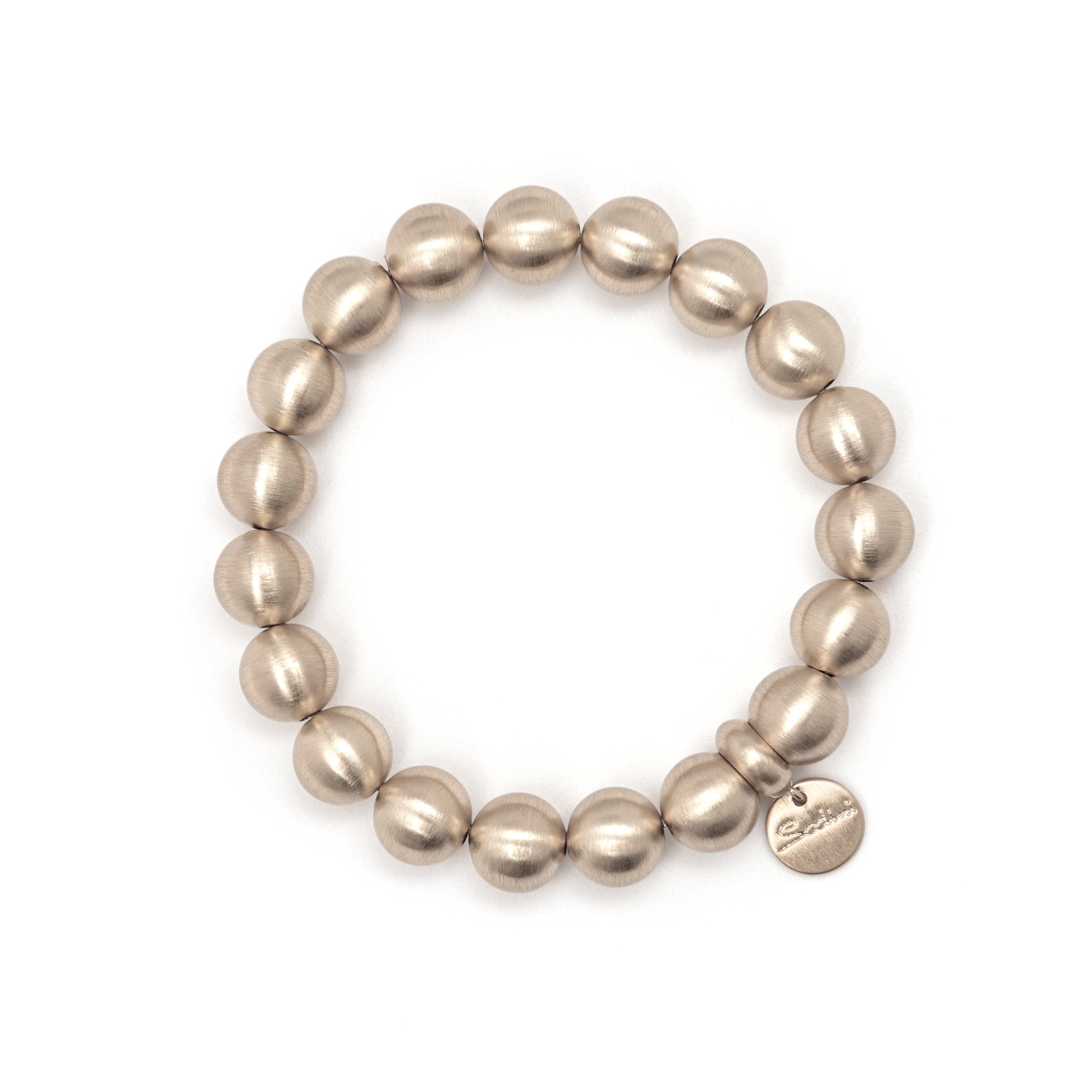 Bracciale elastico a boule Sissi - Bronzo opaco - Sodini Bijoux