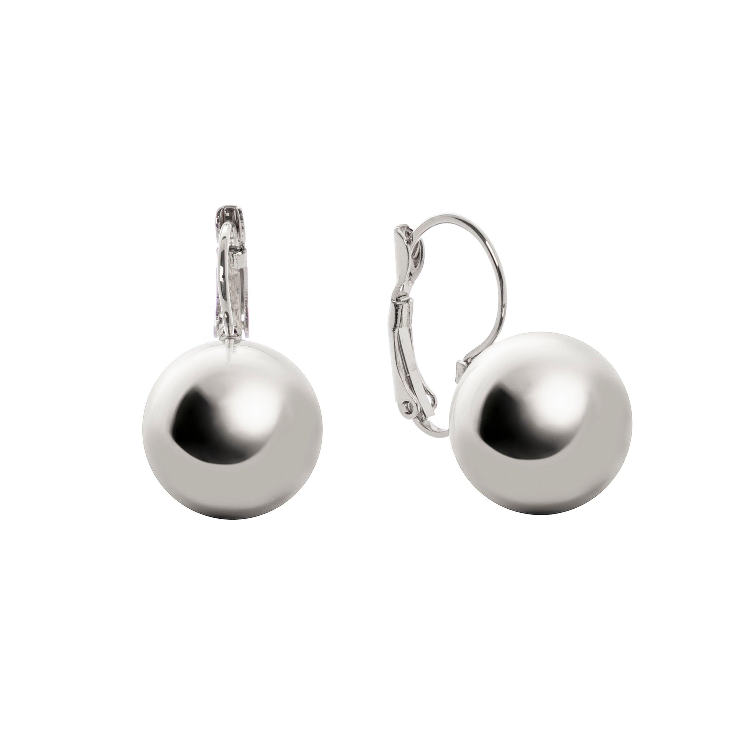 Orecchini a monachella con sfera Sissi - Argento - Sodini Bijoux