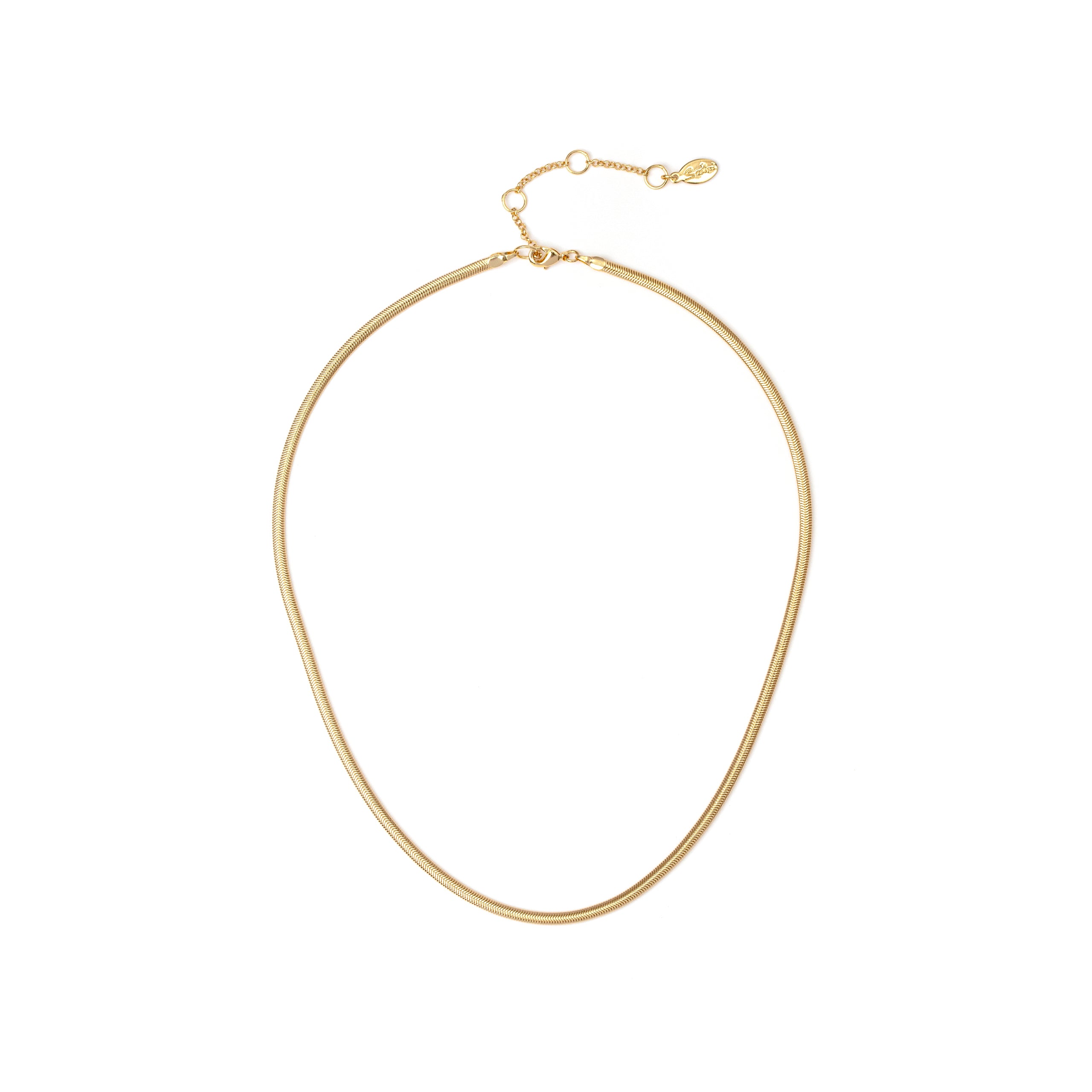 Short light serpentine necklace Cleopatra - Gold - Sodini Bijoux