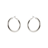 Small hoop earrings Isabel - Silver - Sodini Bijoux