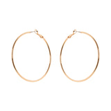 Large and lean hoop earrings Isabel - Gold - Sodini Bijoux