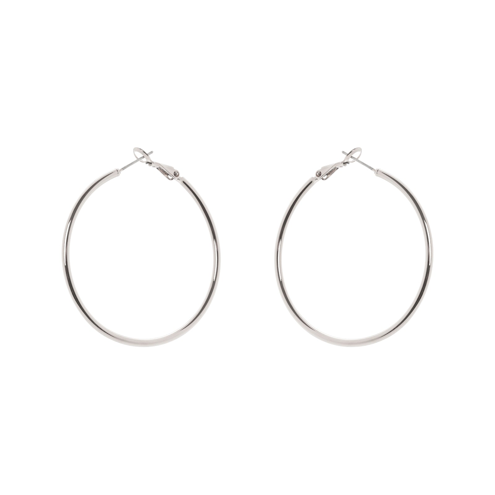 Lean hoop earrings Isabel - Silver - Sodini Bijoux